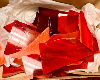 LOTS of wonderful stain glass pieces 