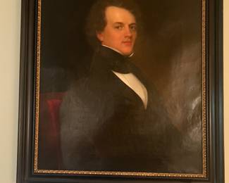 PORTRAIT ~~~ Oil on Canvas
Georgian Era
Possibly by Charles Osgood Portrait artist American 1809 to 1890