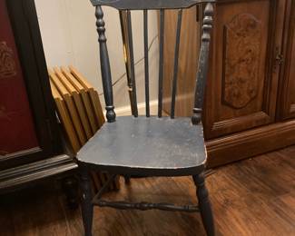 Vintage blue child’s chair