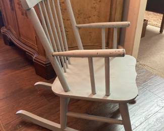 White child’s rocker 