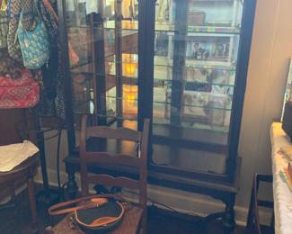 Gorgeous Antique China cabinet (wavy glass)