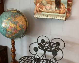 1956 and 1958 Coca Cola calendars - has some folds from storage but could be flattened. Great pictures- suitable for framing)