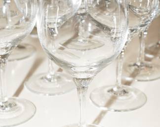 Lenox platinum trimmed crystal wine glasses