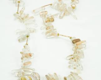 Metropolitan Museum of Art Cheetah & fused glass necklace