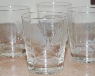 Frosted wheat glasses