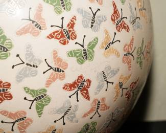 Mata Ortiz Celia Lopez-butterfly seed pot