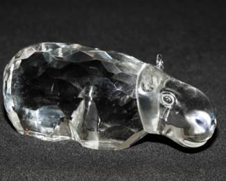 Shannon crystal hippo-he's been repaired sadly!