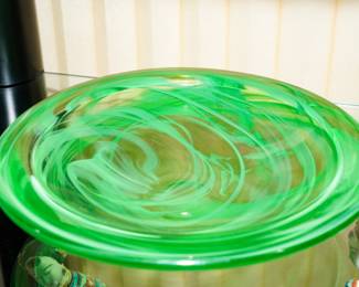 Murano art glass bowl