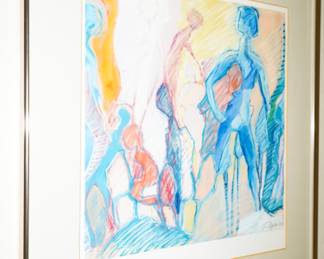 Figural painting by Carol Myers-c1980's