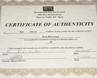 There are only 30 of these bronzes by Kim Obrzut available for sale