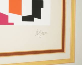"Woman"-Yaaacov Agam geometric silkscreen #53/54