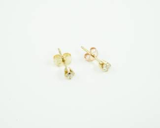 14k & crystal earrings