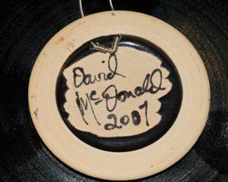David McDonald's signature 