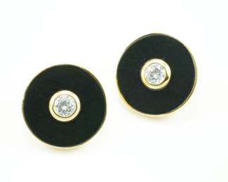 14k enameled earrings
