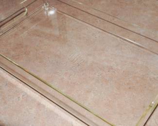 Lucite tray