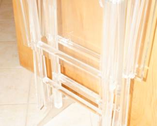 Lucite TV trays