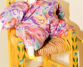 Poupee Millet doll with chair