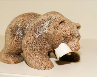 "Bear Head Down" carving-Eugene Romanenko