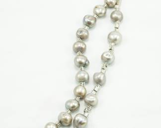 Tahitian pearl double strand bracelet