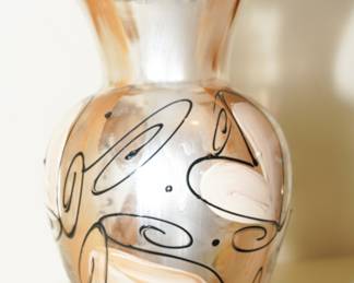 Handpainted vase by Alison Daniel