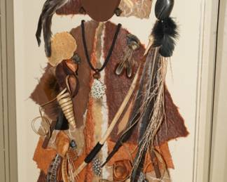 Mixed media in shadowbox by JoAnne Casey