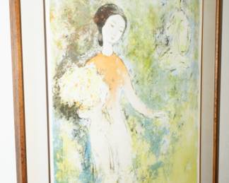 "Girl with Flowers" #11/150-Vu Cao Dam