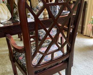 Look at this wonderful work on these dining table chairs, so so good