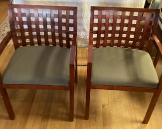 Pair of vintage Steelcase guest chairs