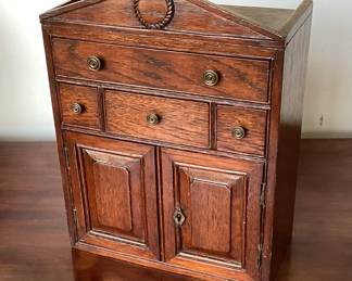 Antique miniature English cabinet