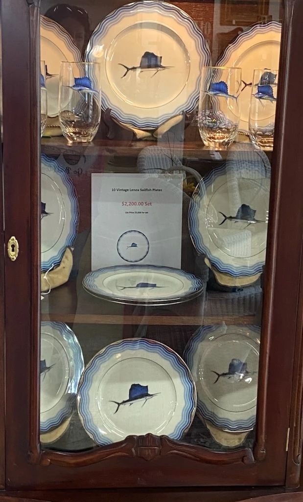10 Vintage Lenox Sailfish Plates