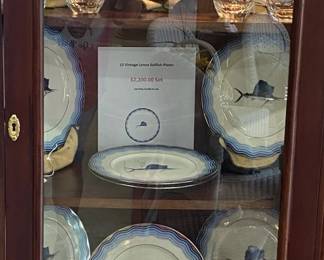 10 Vintage Lenox Sailfish Plates