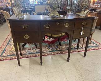 Hepplewhite Bow Front Sideboard 