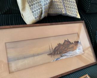 Framed Watercolor Landscape Paintings