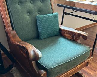 Green Cushioned Glider