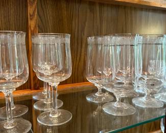 Set of Clear Stemware
