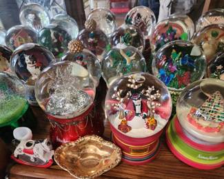 Large Neiman-Marcus snow globe collection