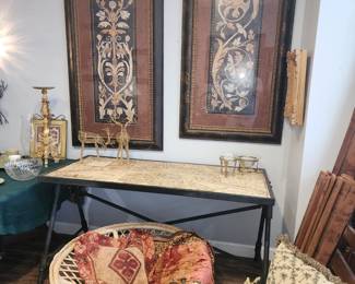 Table top in next picture.  Map of old Paris