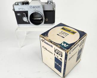 Canon camera and lens