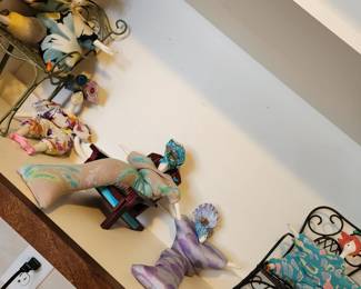 Unusual and fun Ceramic and Cloth Characters