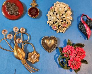 Vintage Pins and Pendant