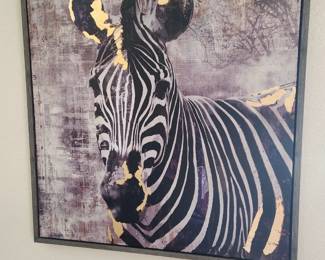 Zebra with Gold Detailing 