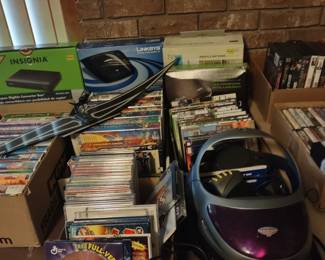 Video games and dvds