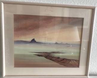 2 Desert Sculpture Watercolor Lori Malott Weems Gallery