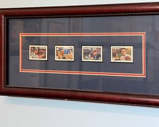 Great Coaches Stamps- Bear Bryant, Pop Warner, Vince Lombardi, George Halas