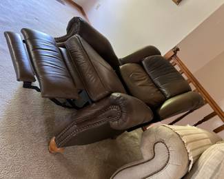Leather recliner