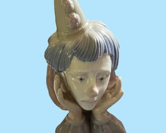 Vintage Meico Sad Clown Face figurine