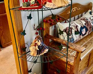 Wire corner display stand