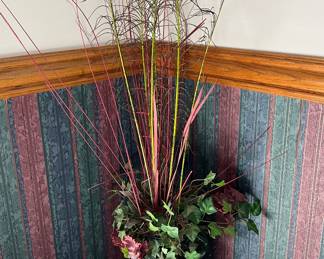 Artificial plant in vase