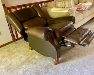 Leather recliner