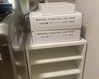 White storage cabinet 